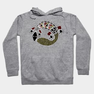 Aboriginal Art - Gecko Hoodie